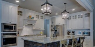 nowoczesne oświetlenie w kuchni